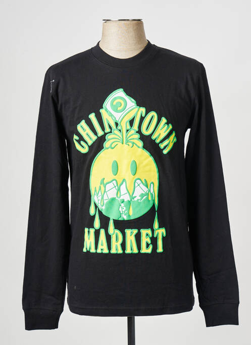 Sweat-shirt noir CHINATOWN MARKET pour homme