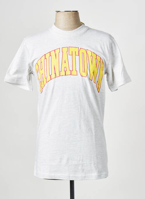 T-shirt gris CHINATOWN MARKET pour homme