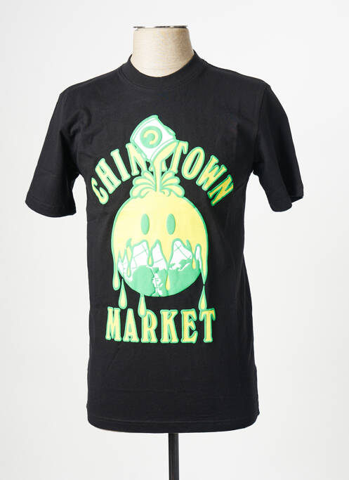 T-shirt noir CHINATOWN MARKET pour homme