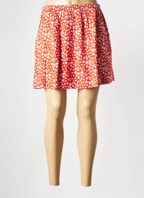 Mini-jupe orange BIZANCE pour femme