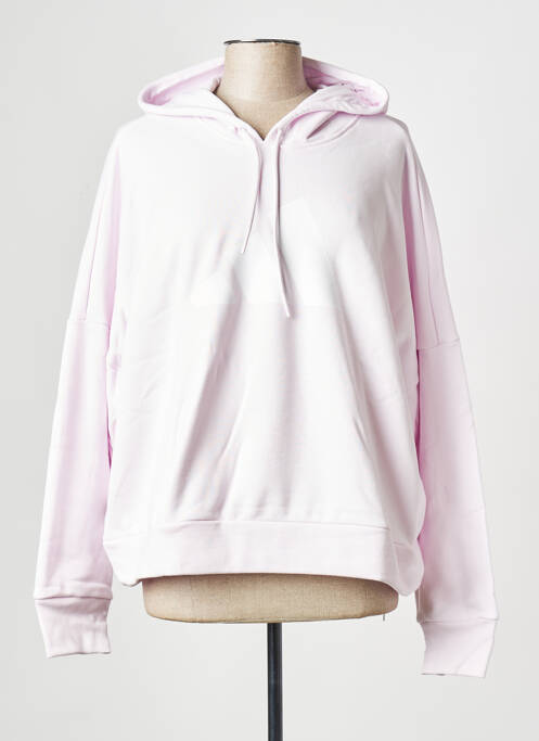 Sweat-shirt à capuche rose ADIDAS pour femme