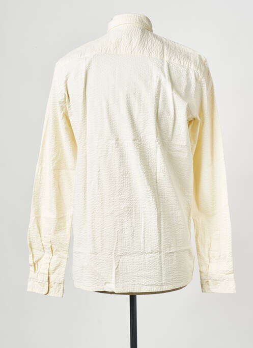 Chemise manches longues beige MINIMUM pour homme