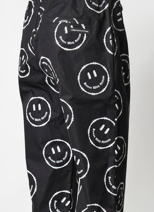 Jogging noir HUMAN WITH ATTITUDE pour homme
