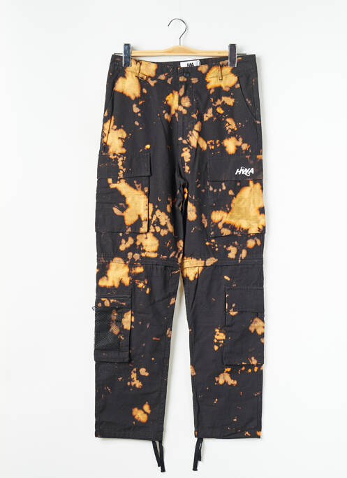 Pantalon cargo noir HUMAN WITH ATTITUDE pour homme