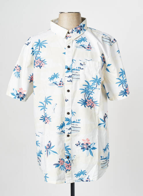 Chemise manches courtes blanc QUIKSILVER pour homme