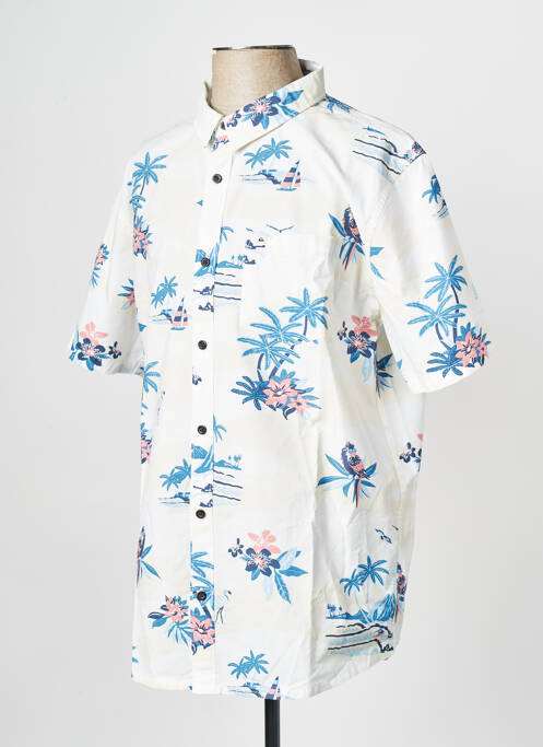 Chemise manches courtes blanc QUIKSILVER pour homme