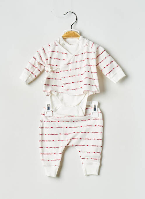 Ensemble pantalon blanc PETIT BATEAU pour enfant