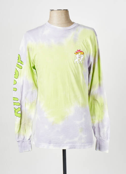 T-shirt jaune RIPNDIP pour homme