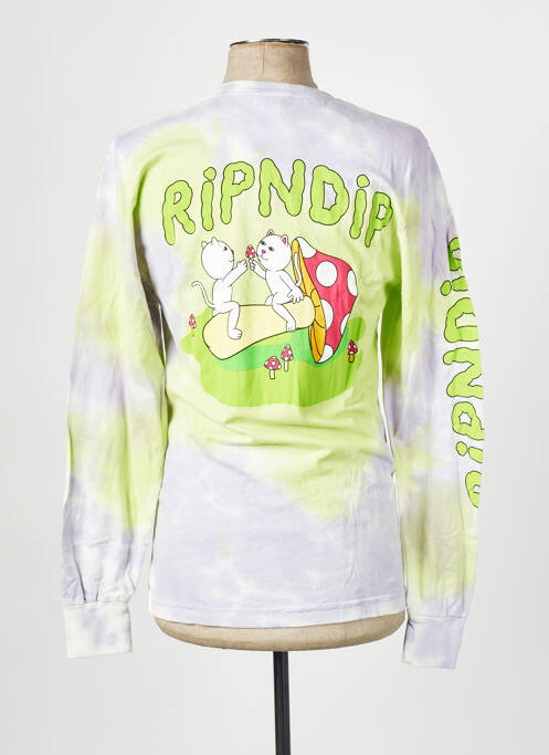T-shirt jaune RIPNDIP pour homme