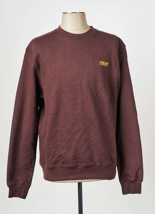 Sweat-shirt marron RAVE pour homme
