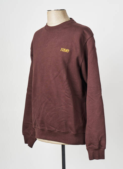 Sweat-shirt marron RAVE pour homme