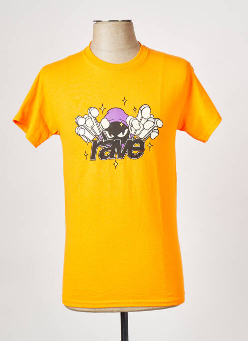 T-shirt orange RAVE pour homme