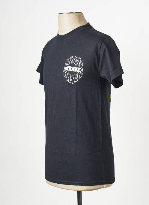 T-shirt noir RAVE pour homme