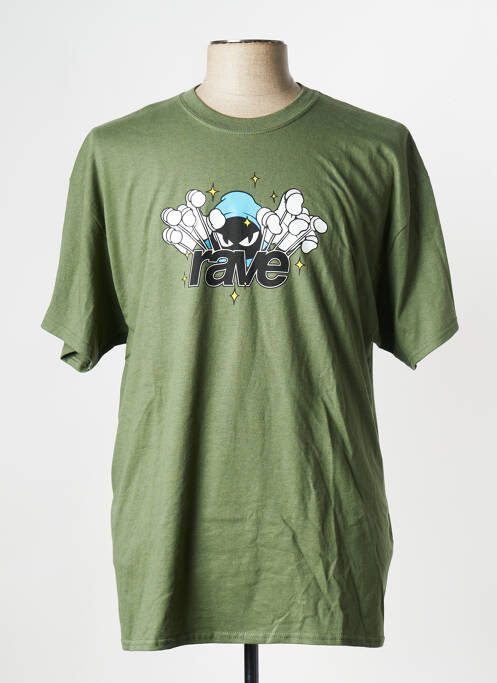 T-shirt vert RAVE pour homme