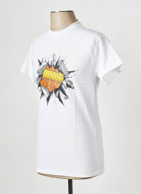 T-shirt blanc RAVE pour homme