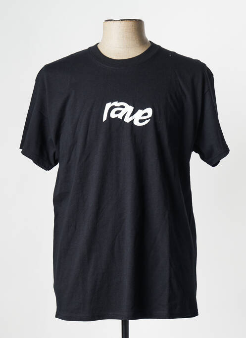 T-shirt noir RAVE pour homme
