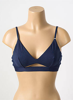 Soutien-gorge bleu ORGANIC BASICS femme