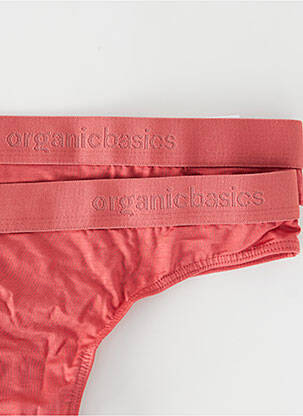 Tanga rose ORGANIC BASICS femme