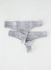 Tanga gris ORGANIC BASICS pour femme seconde vue