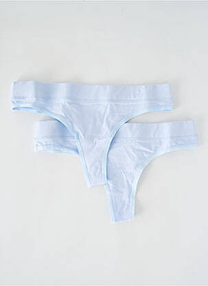 Tanga bleu ORGANIC BASICS femme