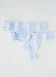 Tanga bleu ORGANIC BASICS femme