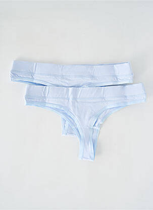 Tanga bleu ORGANIC BASICS femme