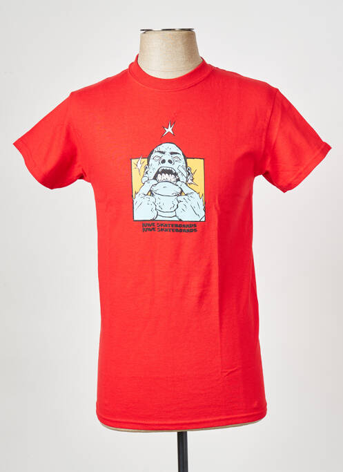 T-shirt rouge RAVE pour homme