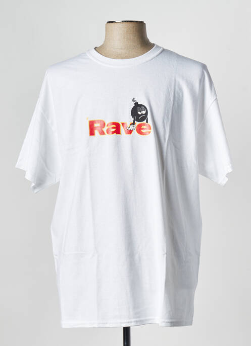 T-shirt blanc RAVE pour homme