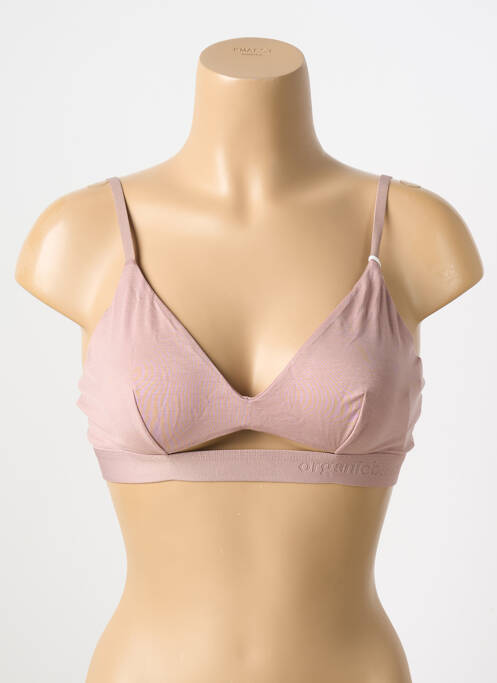 Soutien-gorge rose ORGANIC BASICS pour femme