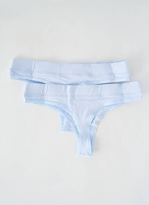 Tanga bleu ORGANIC BASICS pour femme