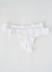 Tanga blanc ORGANIC BASICS pour femme seconde vue