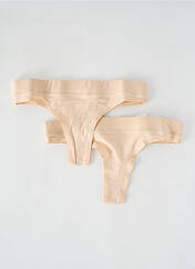 Tanga beige ORGANIC BASICS pour femme seconde vue