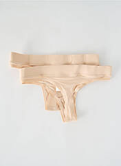 Tanga beige ORGANIC BASICS pour femme seconde vue