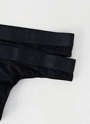 Tanga noir ORGANIC BASICS pour femme seconde vue