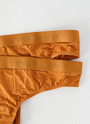 Tanga jaune ORGANIC BASICS pour femme seconde vue