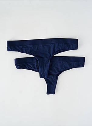 Tanga bleu ORGANIC BASICS femme