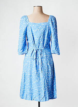 Robe courte col v bleu B.YOUNG femme