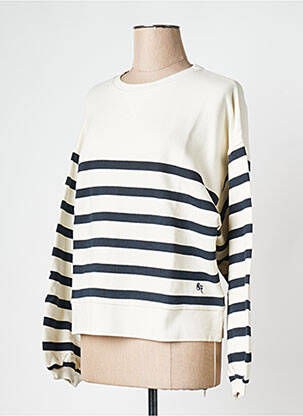 Pull col rond bleu STELLA FOREST femme