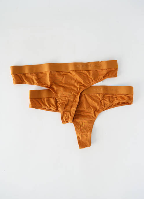 Tanga jaune ORGANIC BASICS pour femme