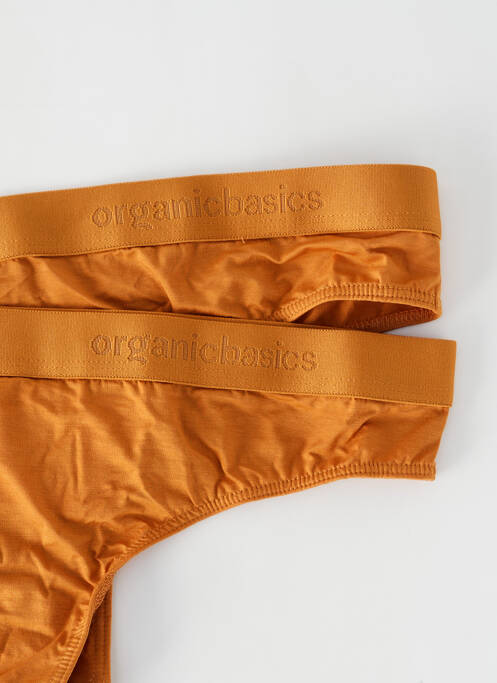 Tanga jaune ORGANIC BASICS pour femme