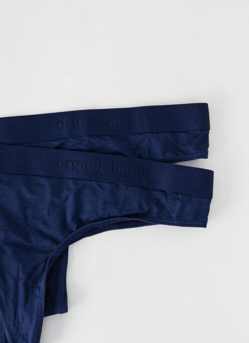Tanga bleu ORGANIC BASICS pour femme