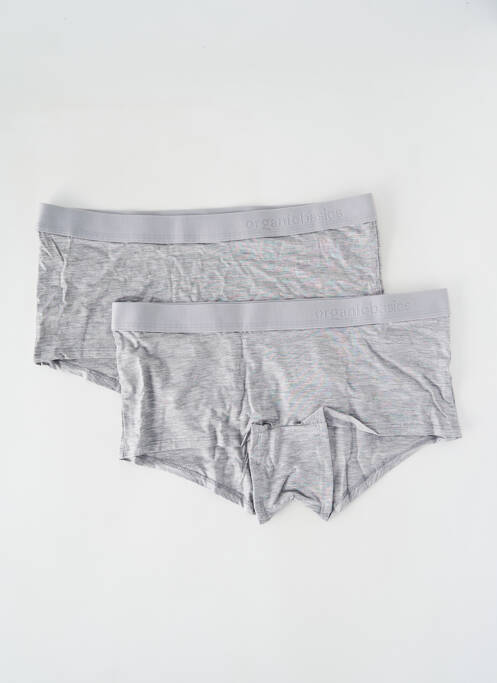 Shorty gris ORGANIC BASICS pour femme