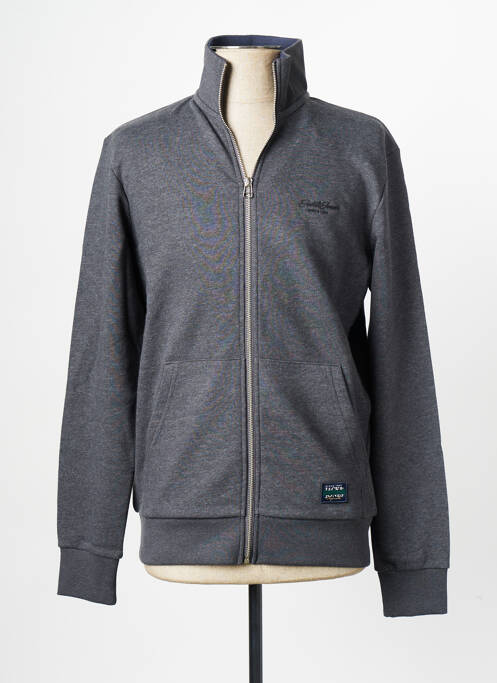 Sweat-shirt gris JACK & JONES pour homme