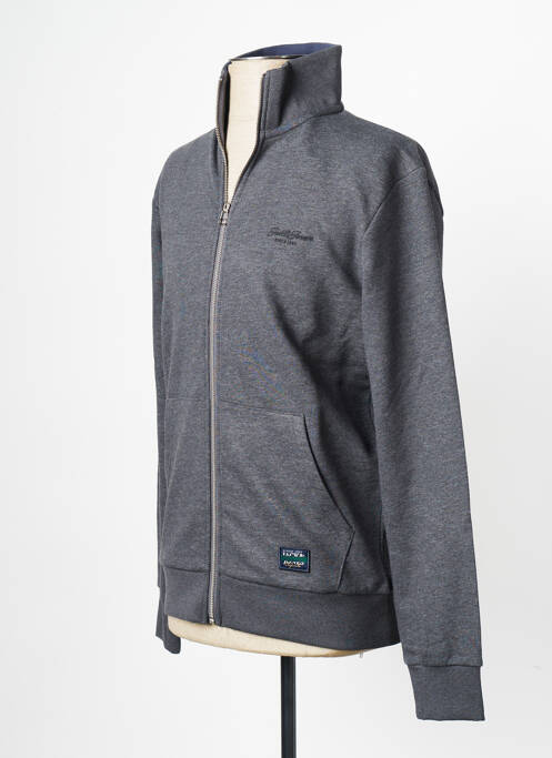 Sweat-shirt gris JACK & JONES pour homme
