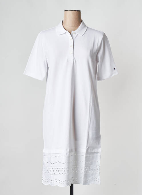 Robe mi-longue blanc TOMMY HILFIGER pour femme