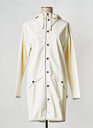 Imperméable col col montant blanc RAINS femme