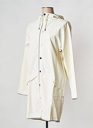 Imperméable col col montant blanc RAINS femme