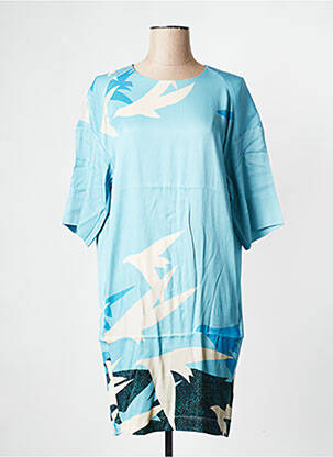 Robe courte col rond bleu ESSENTIEL ANTWERP femme