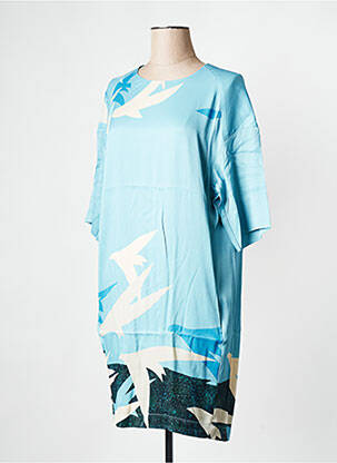 Robe courte col rond bleu ESSENTIEL ANTWERP femme