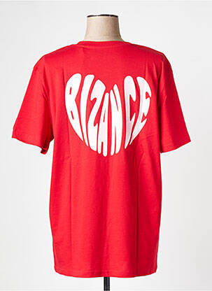 T-shirt col rond rouge BIZANCE femme